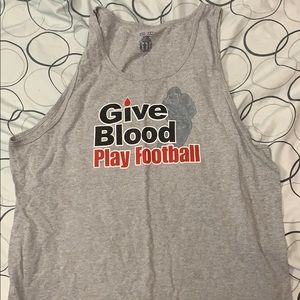 Give Blood Play Football Tank Top